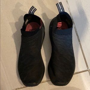 Adidas Black Boost slip ons